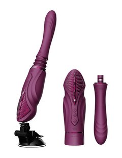 Переносная секс-машина на присоске Zalo - Sesh Velvet Purple SO9555 фото