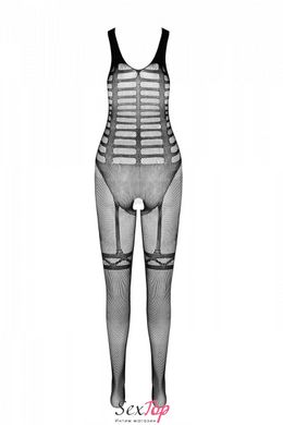 Сетчатый телесный бодистокинг-боди с симметричным рисунком Casmir CA005 SO5332 фото