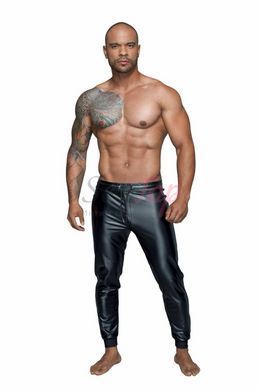 Чоловічі трегінси Noir Handmade H063 Powerwetlook treggings - XXL - фото товару 4