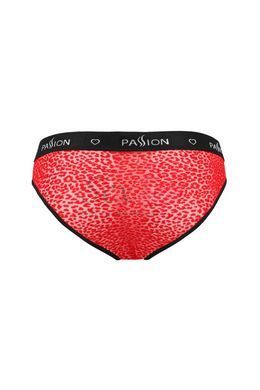 Мужские полупрозрачные трусы Passion 031 Slip Mike L/XL Red, под леопард &mdash;  фото товара 4