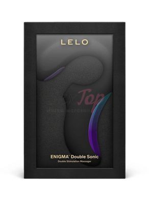 Кліторально-вагінальний звуковий стимулятор LELO Enigma Double Sonic Black - фото товару 4