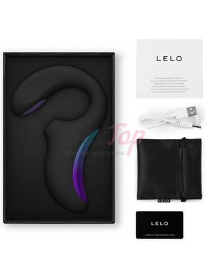 Кліторально-вагінальний звуковий стимулятор LELO Enigma Double Sonic Black - фото товару 3