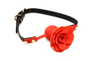 Кляп Master Series Blossom Silicone Rose Gag - Red - SO8801