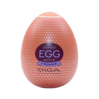 Мастурбатор-яйце Tenga Egg Misty II, щільний TPE, пробник лубриканту 5 мл - фото товару 1