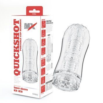 Мастурбатор для мужчин прозрачного цвета Chisa MX Quickshot Portable Cup Bearhug, Прозрачный - 1