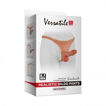 Versatile Extreme Realistic Dildo Pants, Бежевый - 1