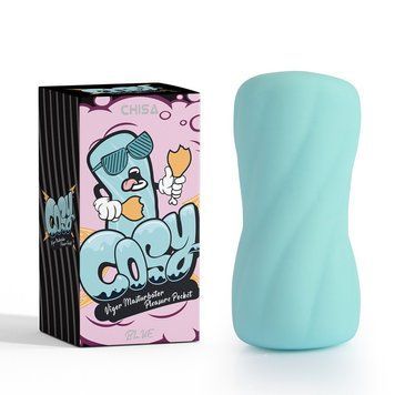 Мастурбатор для мужчин бирюзового цвета Chisa Pleasure Pocket, Бирюзовый - 1