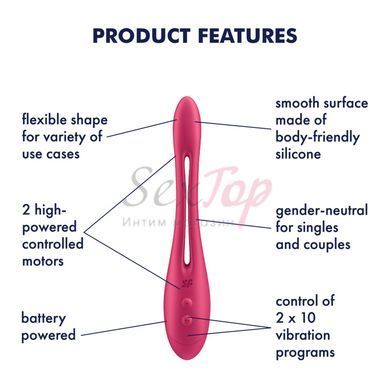 Универсальный гибкий вибратор для пар Satisfyer Elastic Game Battery Series &mdash;  фото товара 5