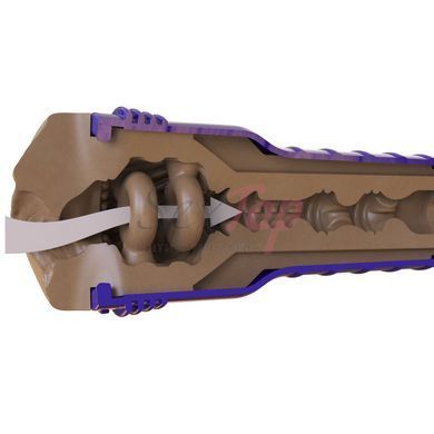 Мастурбатор-вагіна Fleshlight Boost Bang Medium Dark Flesh, плаваючі кільця Turbo Tech - фото товару 5