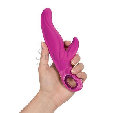 Вібратор-кролик для точки А Fun Factory LADY BI Magenta, 2 мотори, 12 режимів - фото товару 5