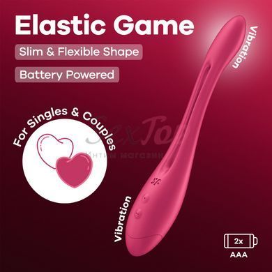 Универсальный гибкий вибратор для пар Satisfyer Elastic Game Battery Series &mdash;  фото товара 6