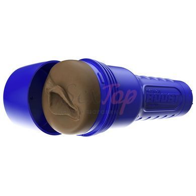 Мастурбатор-вагіна Fleshlight Boost Bang Medium Dark Flesh, плаваючі кільця Turbo Tech - фото товару 7