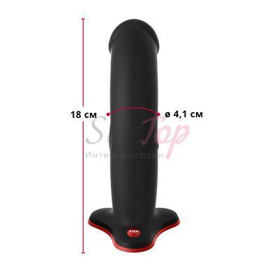 Фаллоимитатор Fun Factory THE BOSS STUB, черный, реалистичная текстура, длина 17,9 см, диаметр 4,1 см &mdash;  фото товара 2