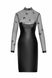 Платье Noir Handmade F310 Sublime wetlook and flocked mesh midi dress - XXL SX0301 фото 4