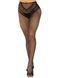 Чулки Leg Avenue Crotchless Net Tights with Heart Backseam Black One Size &mdash; фото 2 из 8
