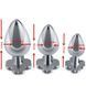 Металлическая анальная пробка с прозрачным камнем Metal Clover Butt Plug Jewelry Medium &mdash; фото 2 из 3
