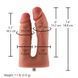 Подвійний фалоімітатор для секс-машин Hismith Silicone Double Penetrator Dildo, система KlicLok &mdash; фото 2 з 8