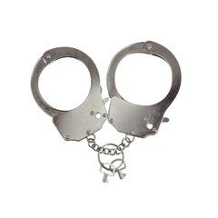 Наручники металлические Adrien Lastic Handcuffs Metallic (полицейские) AD30400 фото