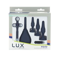 Набор анальных игрушек для новичков Lux Active – Equip – Silicone Anal Training Kit Синий 1