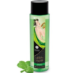 Гель для душа Shunga Shower Gel – Sensual Mint (370 мл) с растительными маслами и витамином Е SX0586 фото