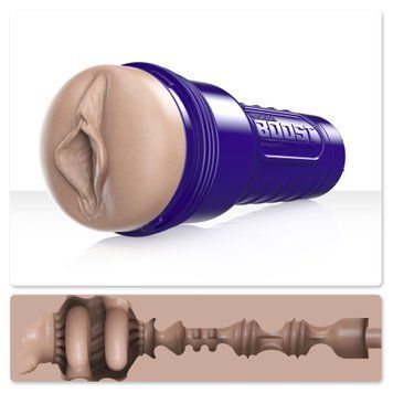 Мастурбатор-вагина Fleshlight Boost Bang, плавающие кольца Turbo Tech, Коричневый - 1