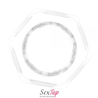Прозрачное эрекционное кольцо Nust Bolts IXI59612 фото