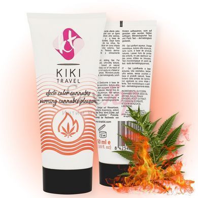 Лубрикант со вкусом Kiki Travel Cannabis Hot Effect, 50мл &mdash;  фото товара 2