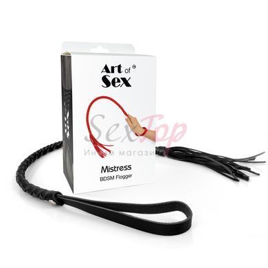 Плеть из экокожи Art of Sex - Mistress, черный &mdash;  фото товара 4