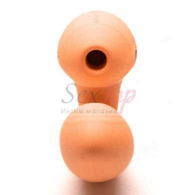 Вакуумный вибратор KISTOY Tina Mini Orange, вагинально-клиторальный, Оранжевый - 3