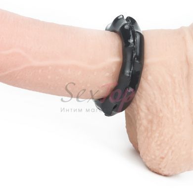 Эрекционное кольцо для пениса Lovetoy Power Plus черное, Черный - 4