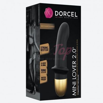 Вибратор Dorcel Mini Lover Black 2.0 перезаряжаемый, для точки G и массажа простаты &mdash;  фото товара 4