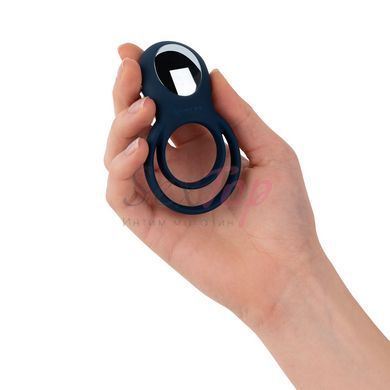 Эрекционное кольцо Boners Vibrating Double Cock Ring &mdash;  фото товара 8
