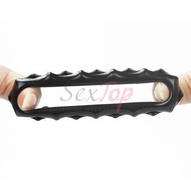 Эрекционное кольцо для пениса Lovetoy Power Plus черное, Черный - 5