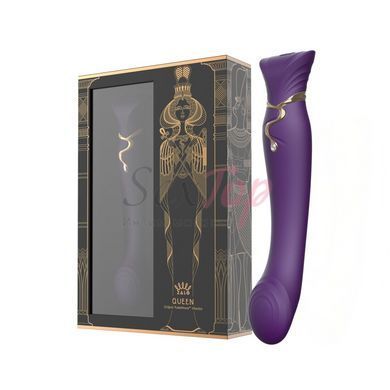 Смартвибратор Zalo &mdash; Queen Twilight Purple, пульсирующая жемчужина, кристалл Swarovski &mdash;  фото товара 7