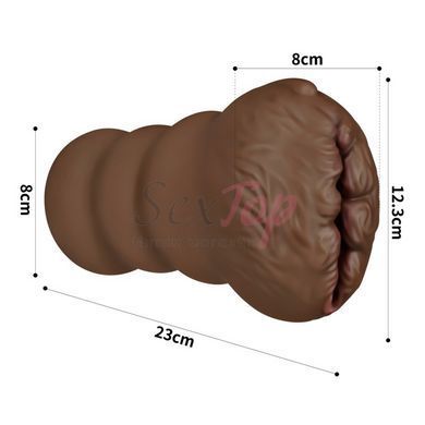 Мастурбатор вагіна для чоловіків коричневого кольору Lovetoy Aliens Pie Masturbator №3 - фото товару 2