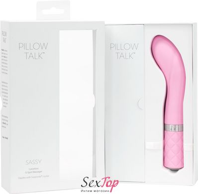 Розкішний вібратор Pillow Talk - Sassy Pink з кристалом Сваровські для точки G, подарункова упаковка SO2723 фото