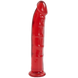 Фалоімітатор Doc Johnson Jelly Jewels Dong & Suction Cup Red, діаметр 3,6 см, антибактеріальний ПВХ SO2005 фото 1