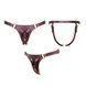 Трусики для страпона Strap-On-Me Leatherette Harness Generous - One Size - Aubergine &mdash; фото 4 из 5