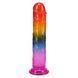 Дилдо Doc Johnson Crystal Jellies - 7.5 Inch Dong - Rainbow &mdash; фото 2 из 6