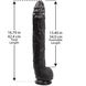 Фалоімітатор Doc Johnson Dick Rambone Cock Black, діаметр 6 см, довжина 42 см, ПВХ SO1547 фото 4