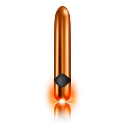 Мощный вибратор Rocks Off Havana Orange Gold с цветной LED-подсветкой, 10 режимов работы SO3366 фото