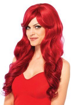 Парик Leg Avenue Long Wavy Wig red,  - 1