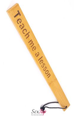 Паддл Fetish Tentation — Paddle Teach me a lesson Bamboo, упакован в ПЭ пакет SO7009 фото