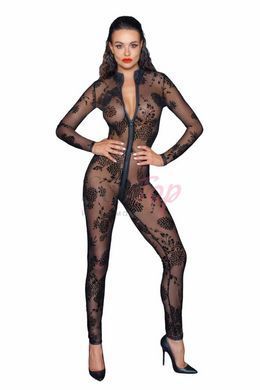 Бодистокинг Noir Handmade F237 Long tulle overall - S &mdash;  фото товара 3