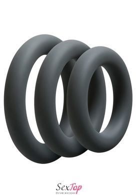 Набір ерекційних кілець Doc Johnson OptiMALE 3 C-Ring Set Thick SO4008 фото