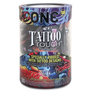 Набор презервативов ONE Tattoo Touch 100 шт, мегапак тюб - SX0734