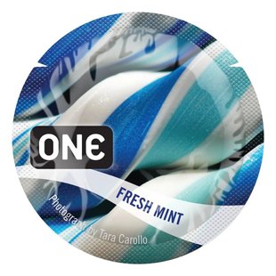 Презерватив ONE FlavorWaves 1 шт со вкусом Fresh Mint - SX0752