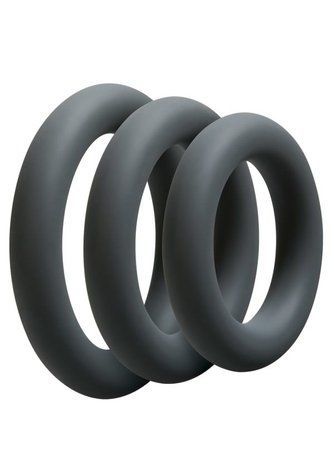 Набор эрекционных колец Doc Johnson OptiMALE 3 C-Ring Set Thick &mdash;  фото товара 1