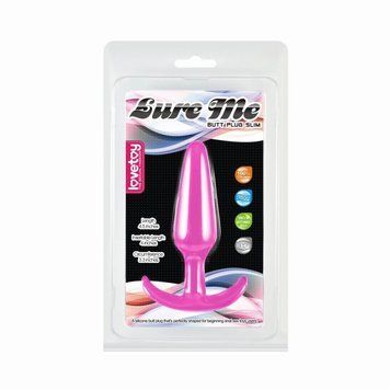 Классическая анальная пробка Lovetoy Lure Me розовая, Розовый - 1