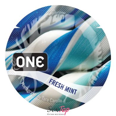 Презерватив ONE FlavorWaves 1 шт со вкусом Fresh Mint - SX0752